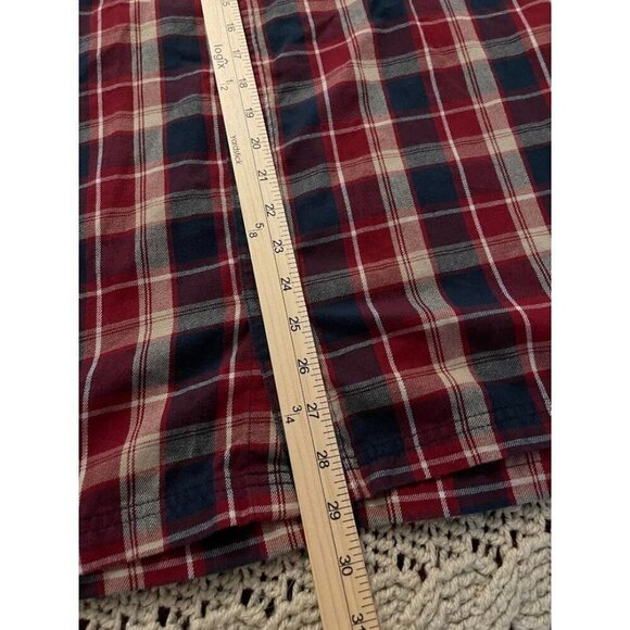 Wrangler ATG Mens 2XL Organic Cotton & Recycled Polyester Red Plaid Button-Up Sh - Picture 10 of 14